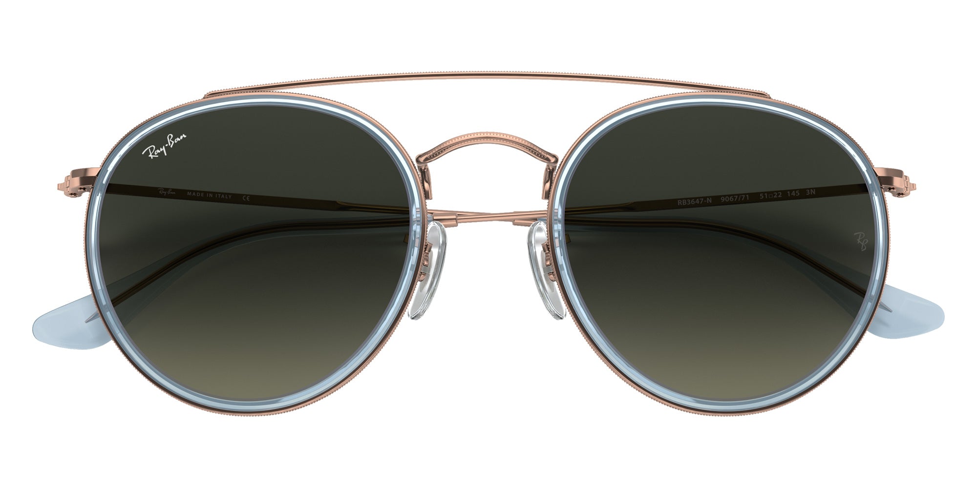 Ray-Ban RB3647N Round Double Bridge 906771 51 - Copper #id:rb3647n906771_s:102125