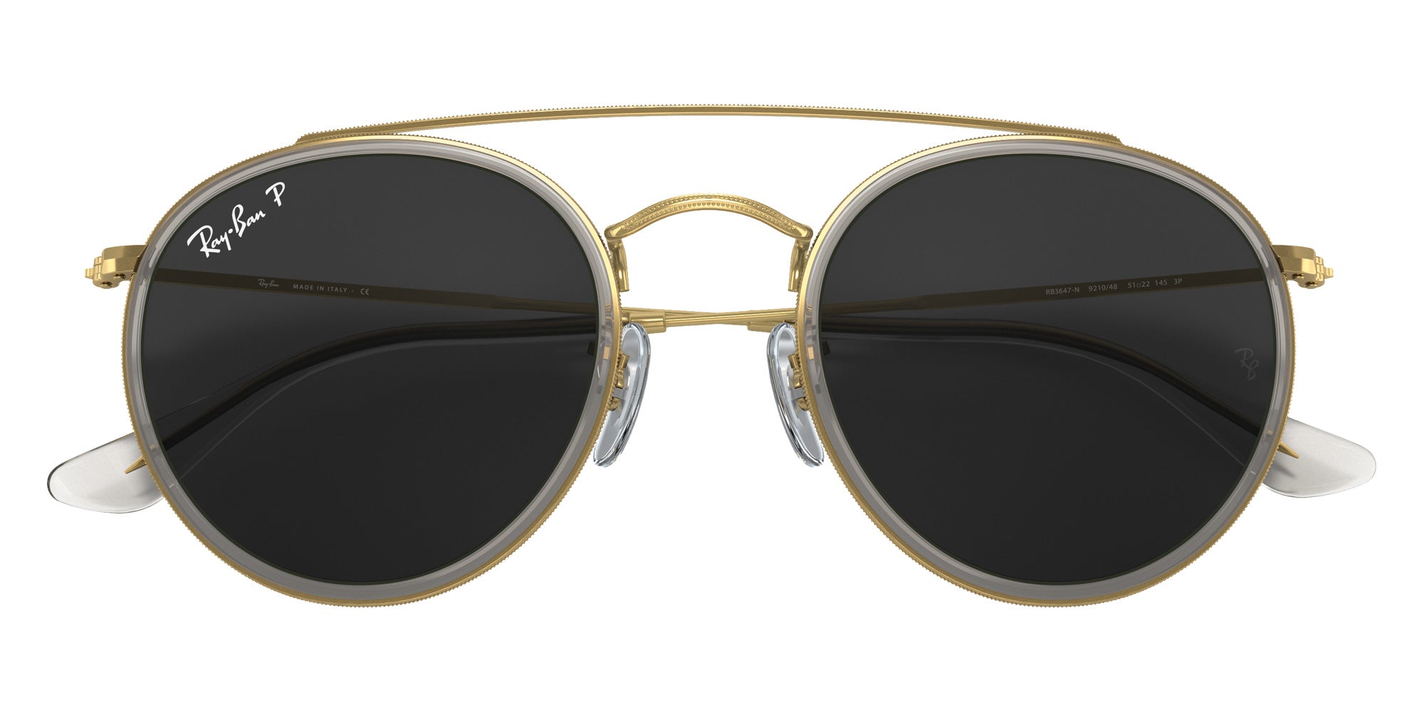 Ray-Ban RB3647N Round Double Bridge 921048 51 - Gold #id:rb3647n921048_s:104125