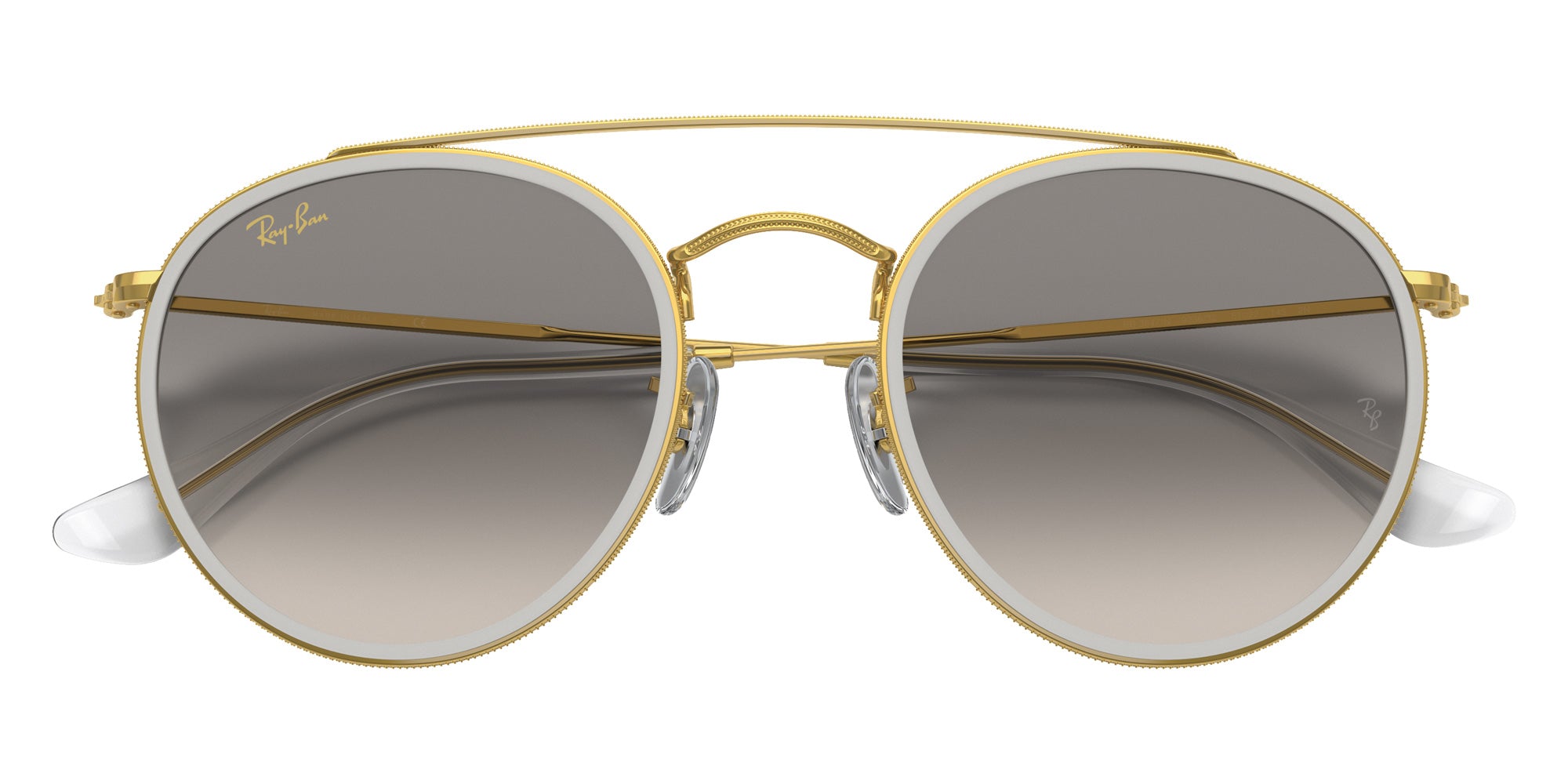 Ray-Ban RB3647N Round Double Bridge 923632 51 - Gold #id:rb3647n923632_s:100125