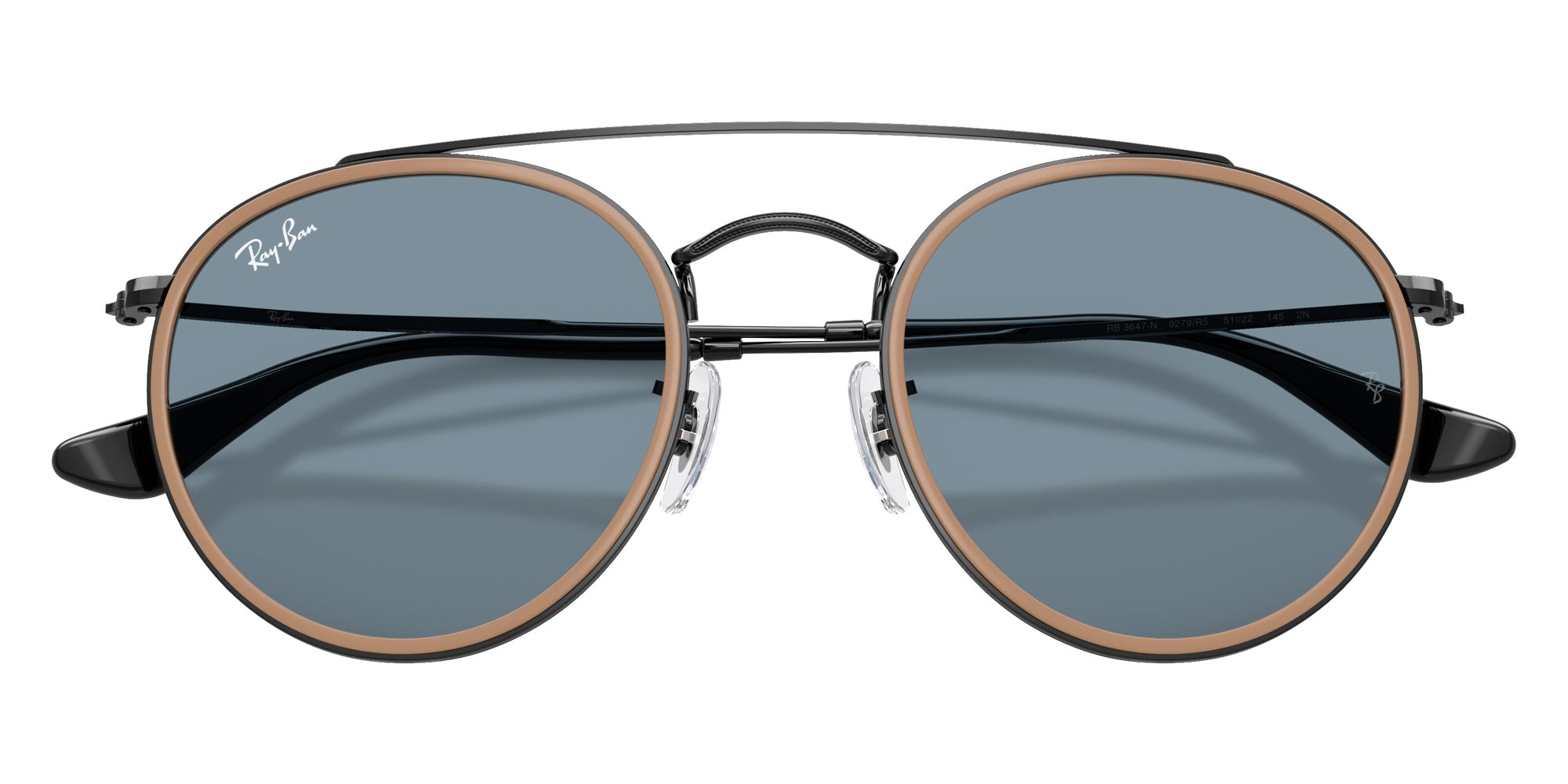 Ray-Ban RB3647N Round Double Bridge 9279R5 51 - Black #id:rb3647n9279r5_s:106125
