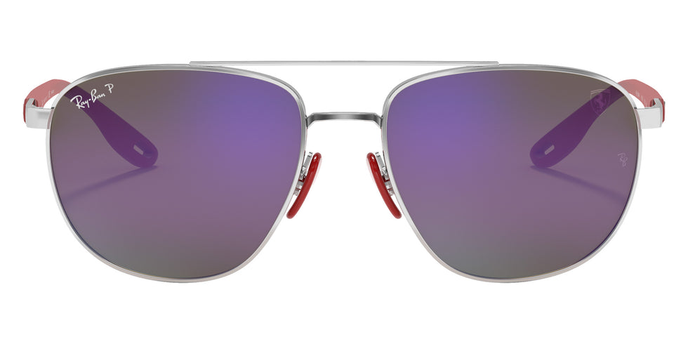 Ray-Ban RB3659M Scuderia Ferrari F031H0 57 - Silver / Blue Mirrored Polarized #id:rb3659mf031h0_s:100100