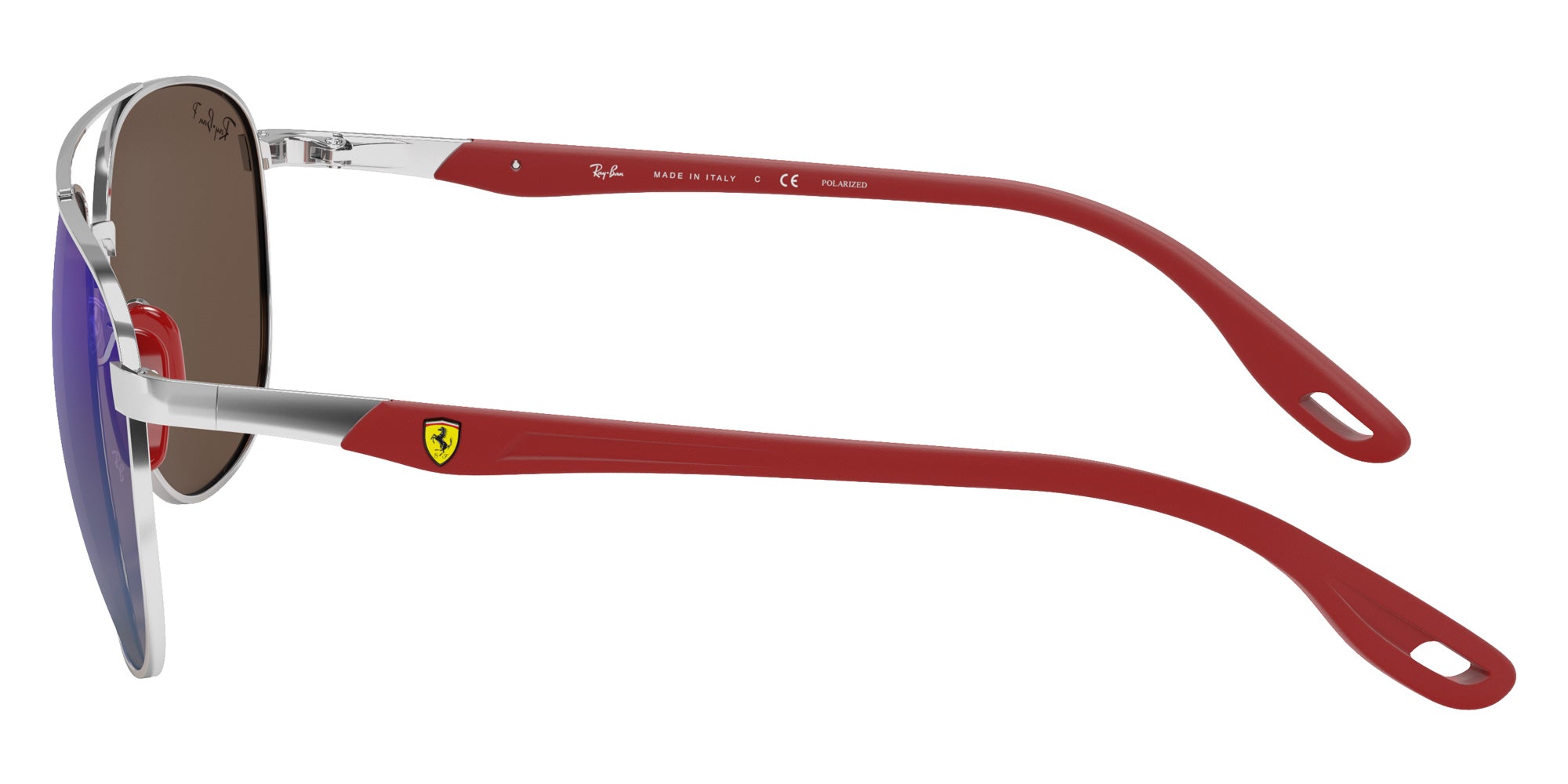 Ray-Ban RB3659M Scuderia Ferrari F031H0 57 - Silver / Blue Mirrored Polarized #id:rb3659mf031h0_s:100110