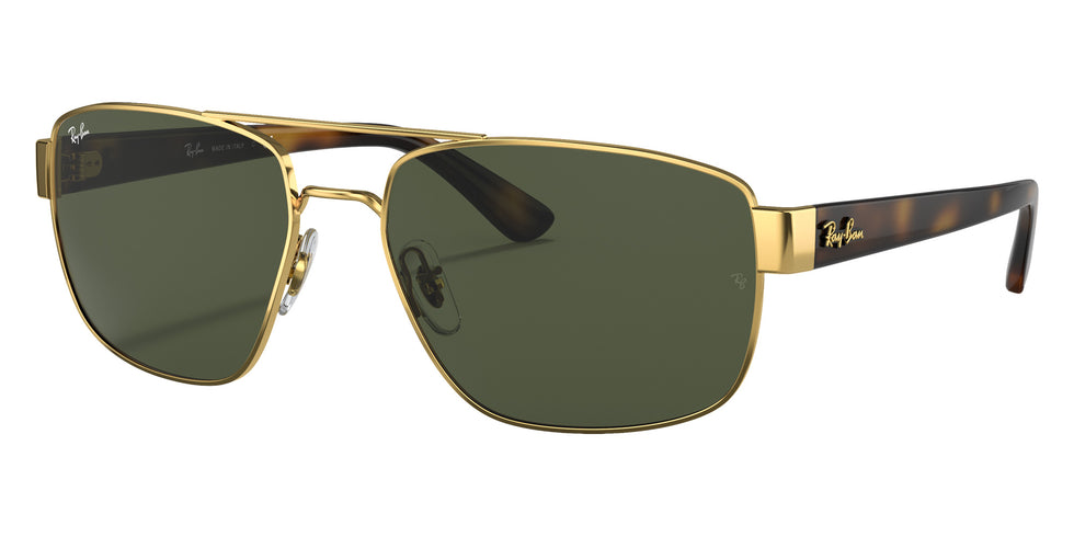 Ray-Ban RB3663 001/31 60 - Arista Gold / G-15 Green #id:rb366300131_s:100105