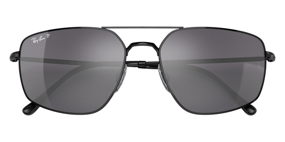 Ray-Ban RB3666 002/K3 56 - Black / Silver Mirrored Polarized #id:rb3666002k3_s:100125