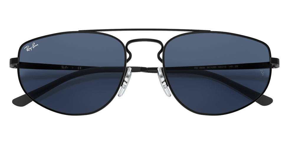 Ray-Ban RB3668 901480 55 - Rubber Black / Dark Blue #id:rb3668901480_s:100125