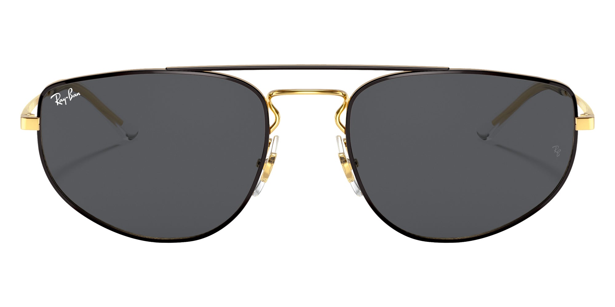 Ray-Ban RB3668 905487 55 - Black On Gold / Dark Gray #id:rb3668905487_s:100100