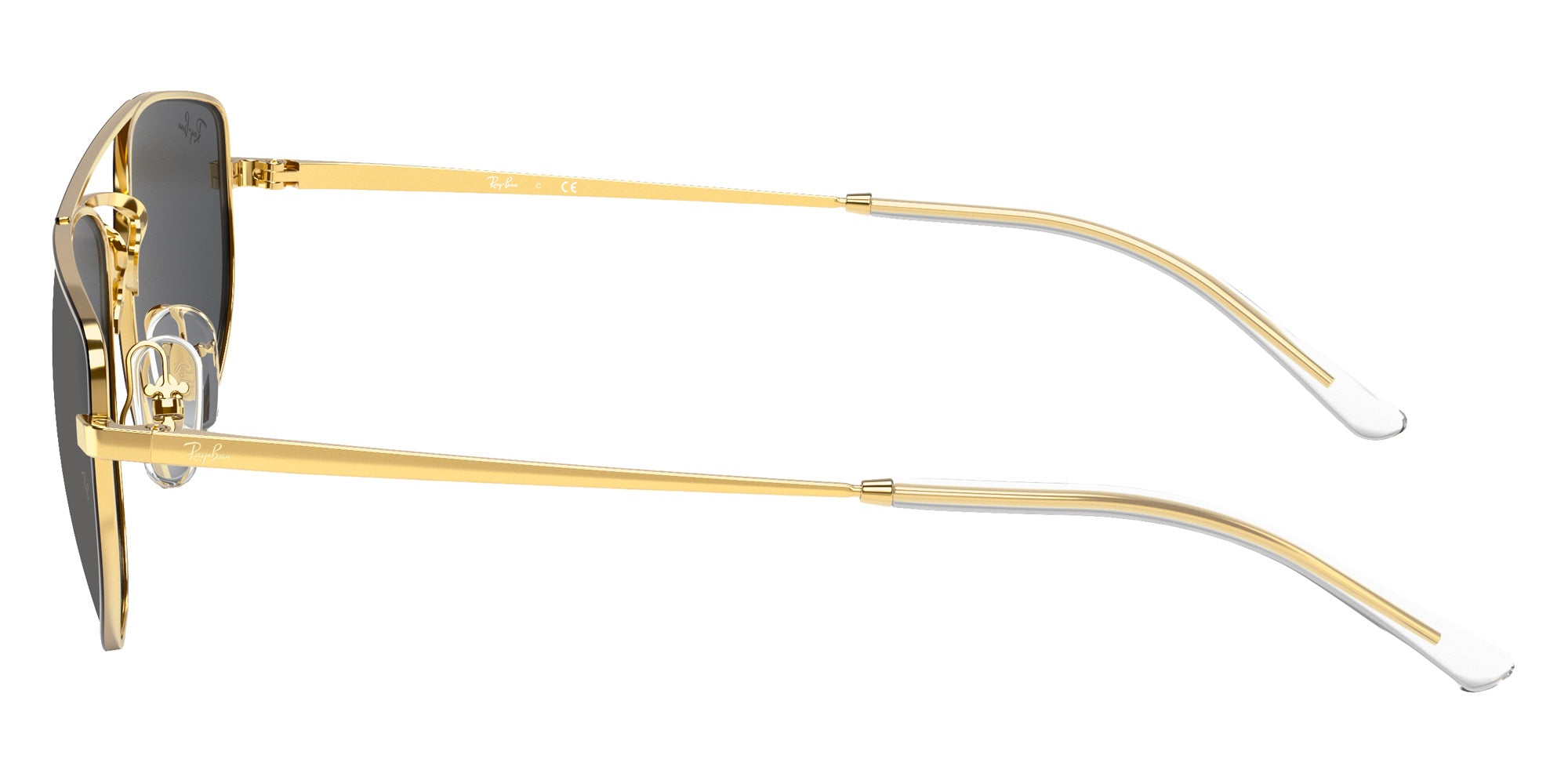 Ray-Ban RB3668 905487 55 - Black On Gold / Dark Gray #id:rb3668905487_s:100110