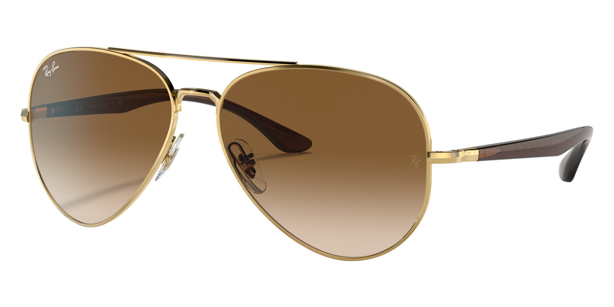 Ray-Ban RB3675 001/51 58 - Arista Gold / Light Brown #id:rb367500151_s:102105