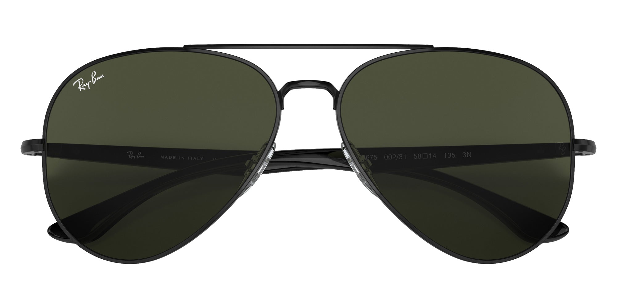 Ray-Ban RB3675 002/31 58 - Black / G-15 Green #id:rb367500231_s:104125