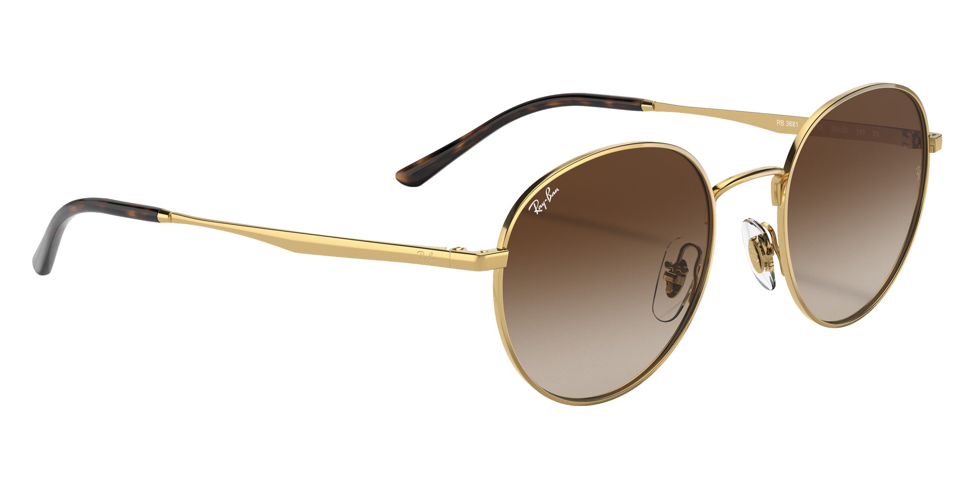 Ray-Ban RB3681 001/13 50 - Arista Gold / Brown Gradient #id:rb368100113_s:100120