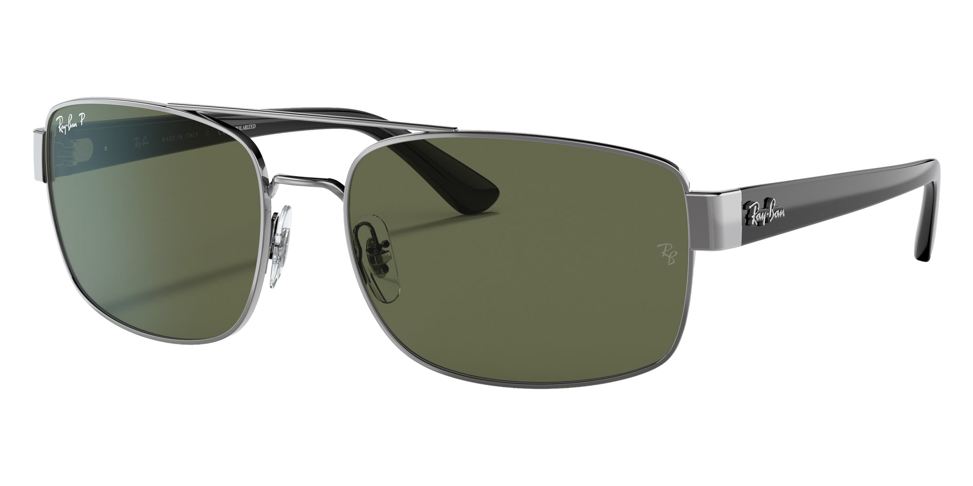 Ray-Ban RB3687 004/58 61 - Gunmetal / Green Polarized #id:rb368700458_s:102105