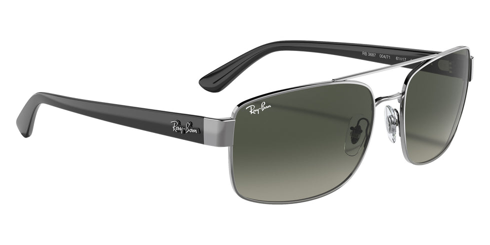Ray-Ban RB3687 004/71 61 - Gunmetal / Gray Gradient #id:rb368700471_s:104120