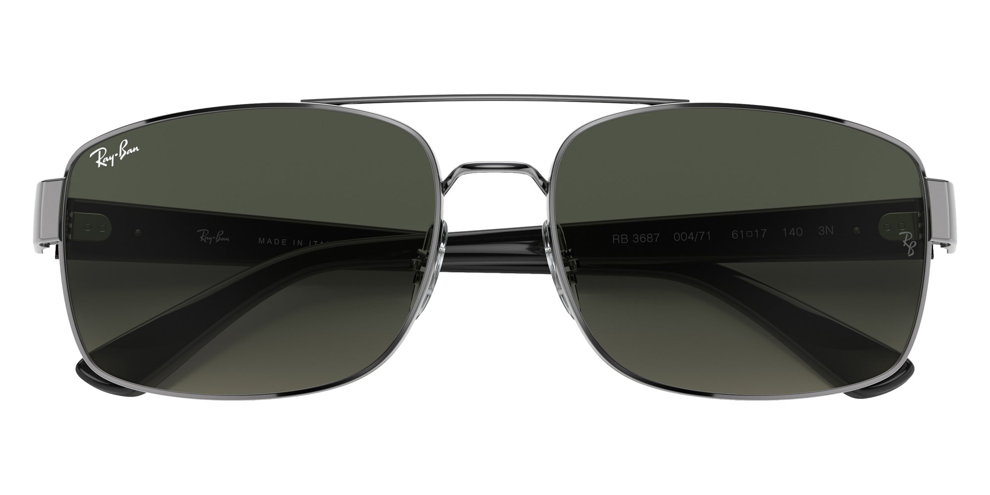 Ray-Ban RB3687 004/71 61 - Gunmetal / Gray Gradient #id:rb368700471_s:104125