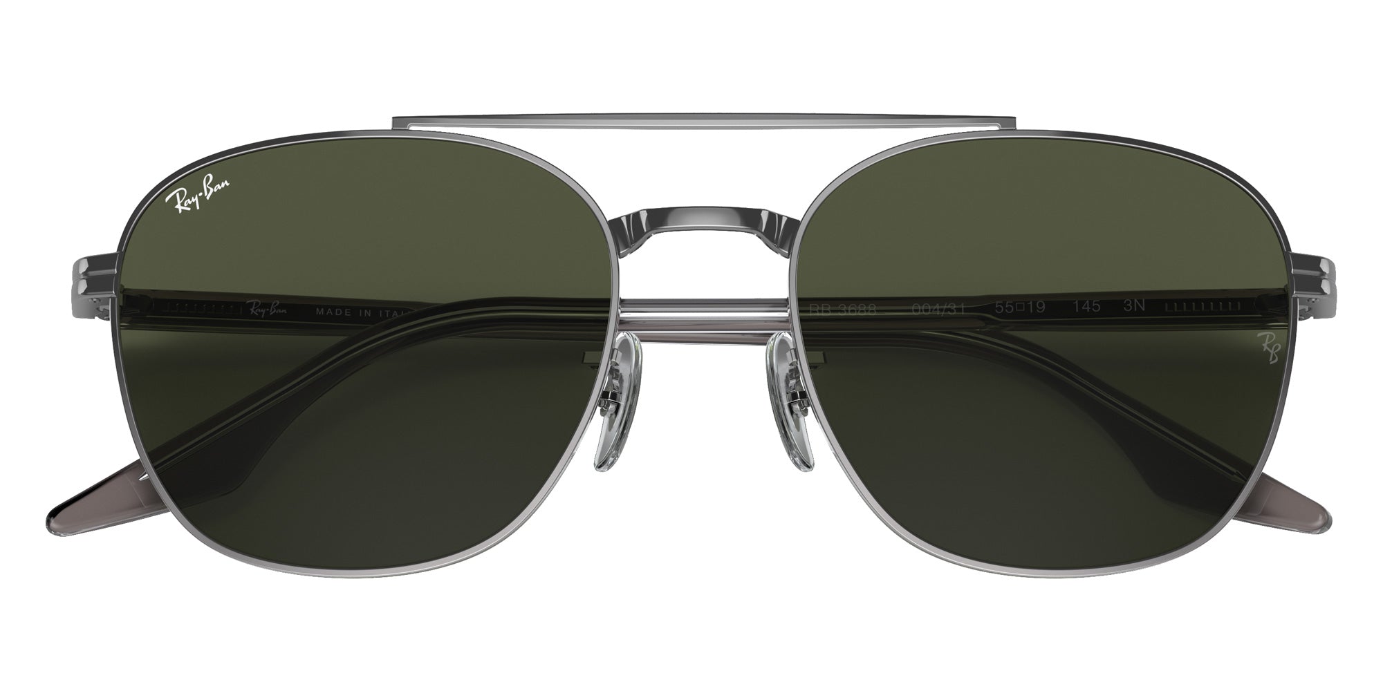Ray-Ban RB3688 004/31 52 - Gunmetal / Green #id:rb368800431_s:102125