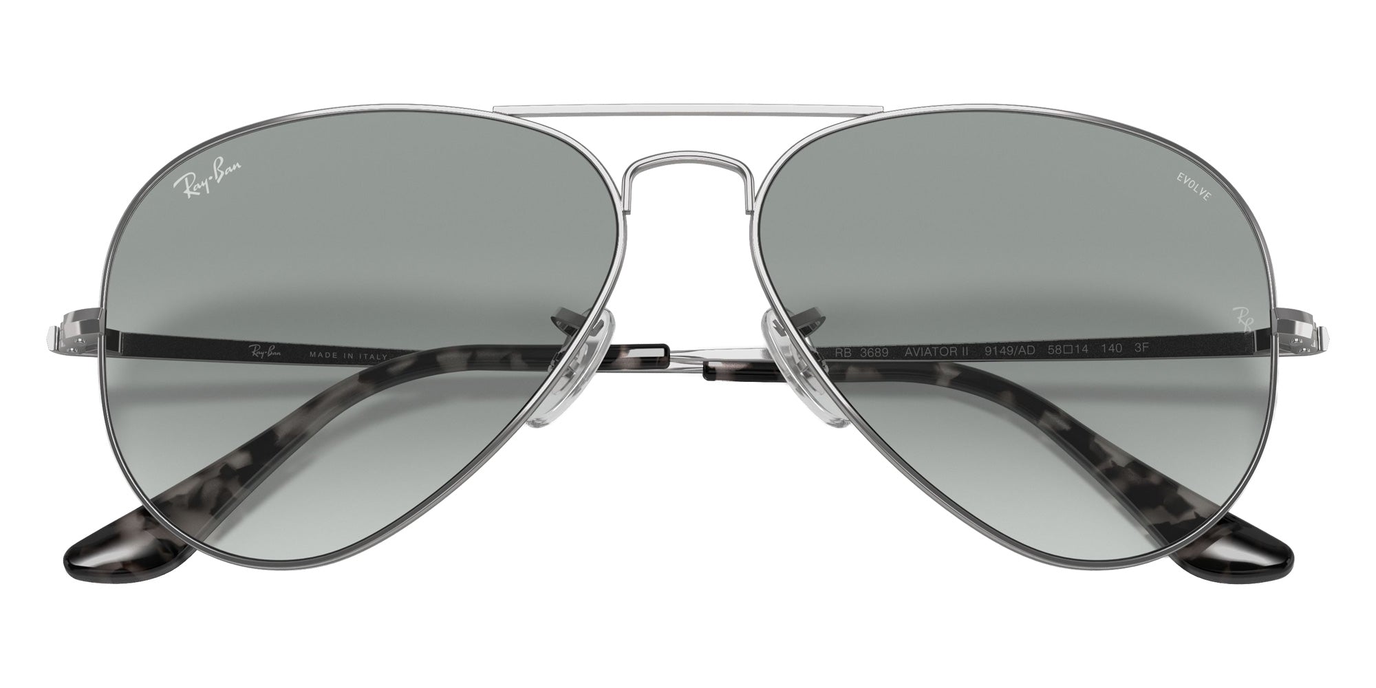 Ray-Ban RB3689 9149AD 58 - Silver / Photochromic Azure Gradient Blue #id:rb36899149ad_s:100130