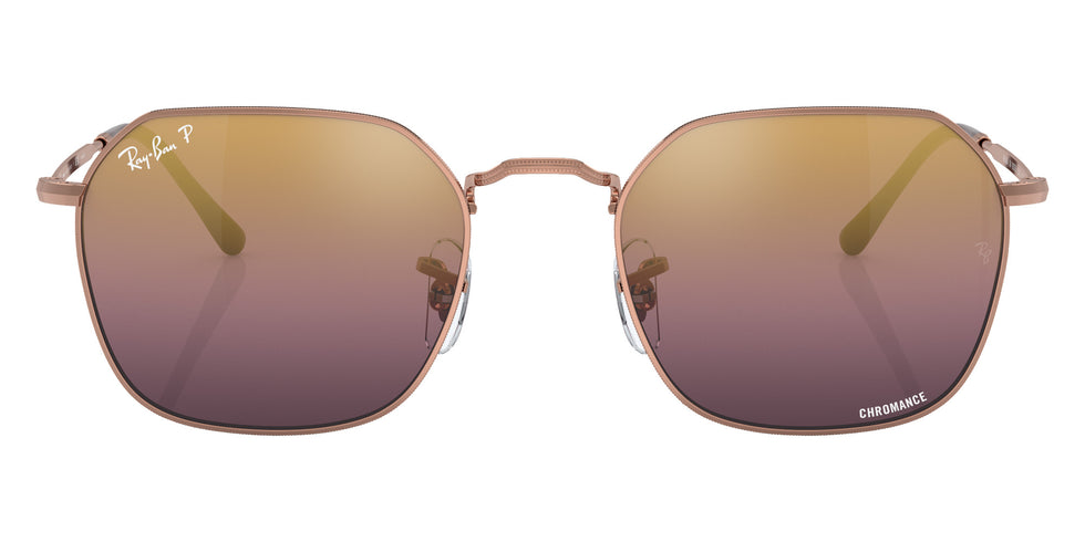Ray-Ban RB3694 Jim 9202G9 53 - Rose Gold / Gold/Red Mirrored Polarized #id:rb36949202g9_s:102100