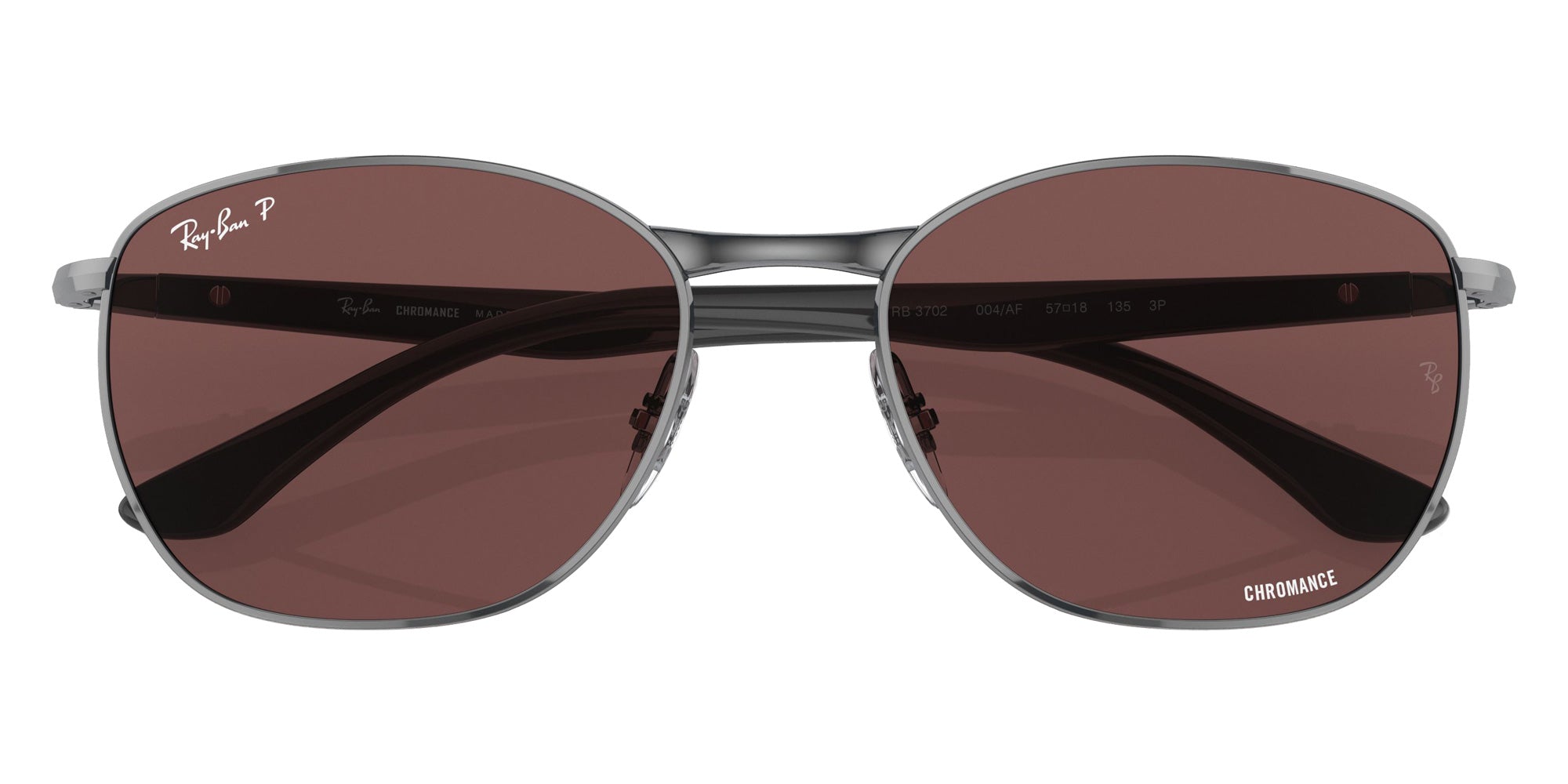 Ray-Ban RB3702 004/AF 57 - Gunmetal / Dark Violet Polarized+ #id:rb3702004af_s:100120