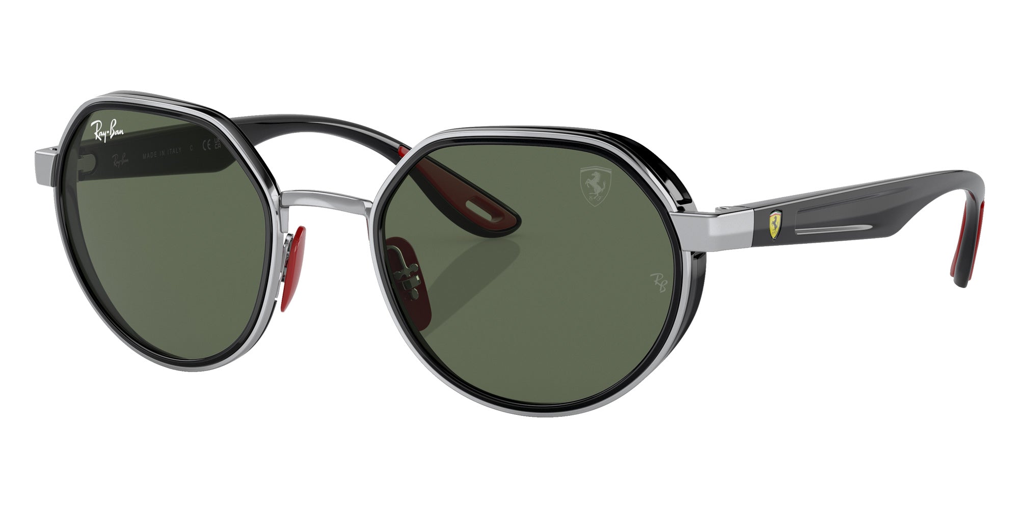 Ray-Ban RB3703M Scuderia Ferrari F00771 51 - Silver / Dark Green #id:rb3703mf00771_s:100105