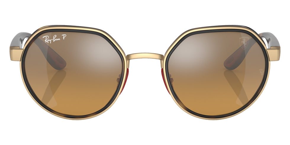 Ray-Ban RB3703M Scuderia Ferrari F076A2 51 - Gold / Brown/Gray Mirrored Polarized #id:rb3703mf076a2_s:102100