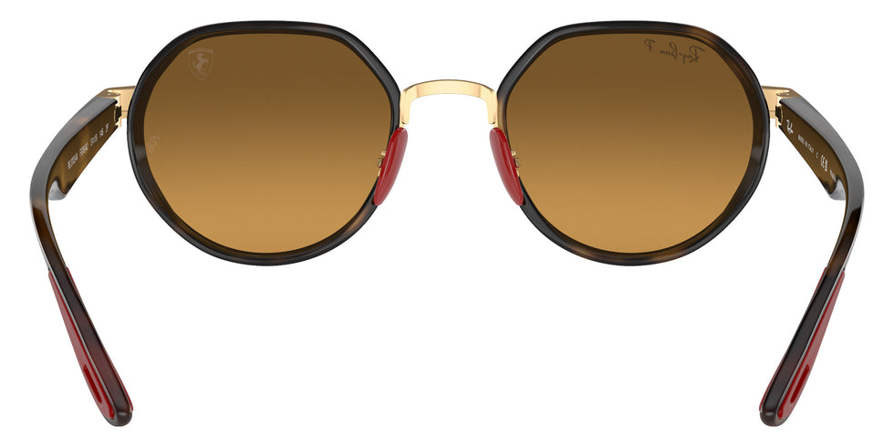 Ray-Ban RB3703M Scuderia Ferrari F076A2 51 - Gold / Brown/Gray Mirrored Polarized #id:rb3703mf076a2_s:102115