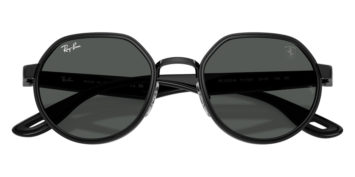 Ray-Ban RB3703M Scuderia Ferrari Collection F11787 51 - Black / Dark Gray #id:rb3703mf11787_s:100125