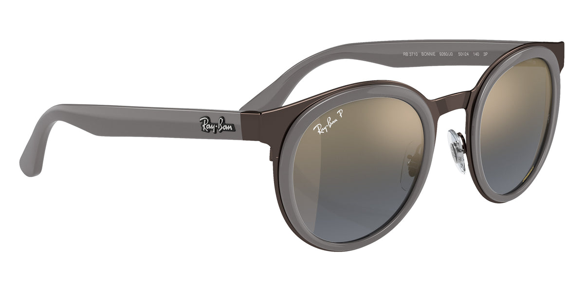 Ray-Ban RB3710 Bonnie 9260J0 50 - Gray on Copper / Gray & Blue Polarized+ Mirrored #id:rb37109260j0_s:104120