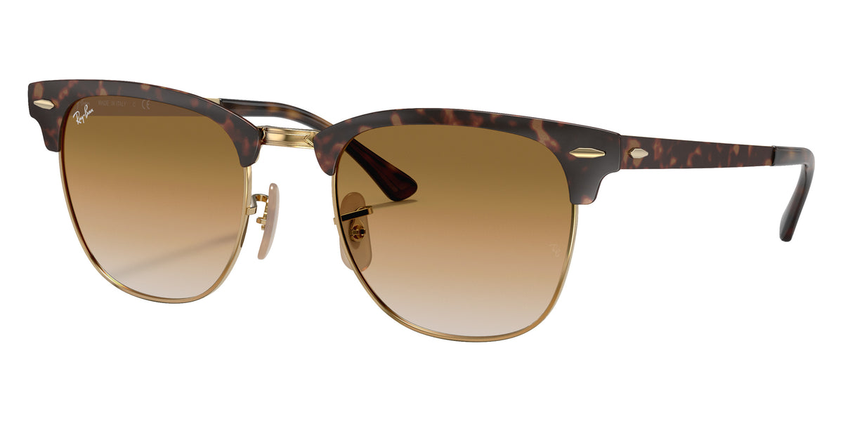 Ray-Ban RB3716 Clubmaster Metal 900851 51 - Havana on Gold / Light Brown Gradient #id:rb3716900851_s:100105