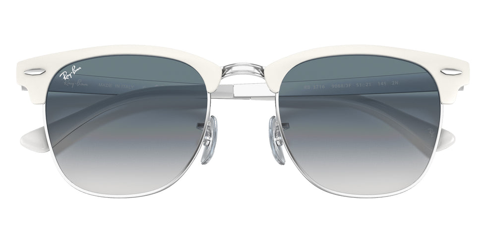 Ray-Ban RB3716 Clubmaster Metal 90883F 51 - White / Light Blue Gradient #id:rb371690883f_s:100125