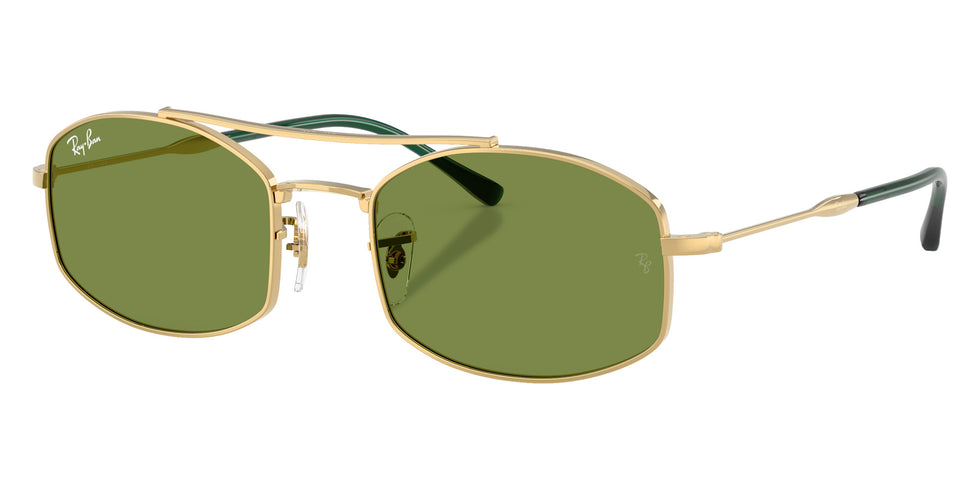 Ray-Ban RB3719 001/4E 54 - Arista Gold / Green #id:rb37190014e_s:100105