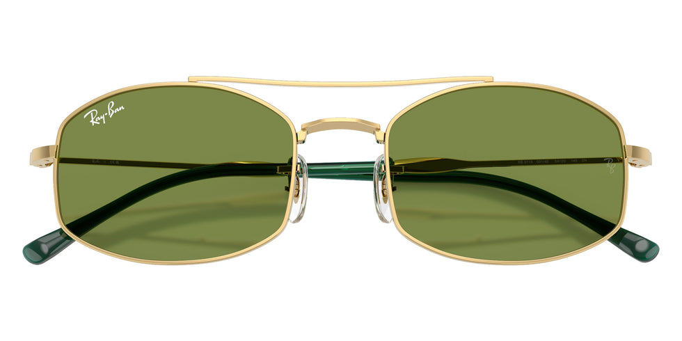 Ray-Ban RB3719 001/4E 54 - Arista Gold / Green #id:rb37190014e_s:100125