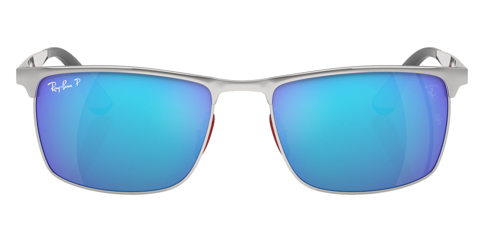 Ray-Ban RB3726M Scuderia Ferrari F007A1 57 - Silver / Blue Mirrored Polarized #id:rb3726mf007a1_s:100100