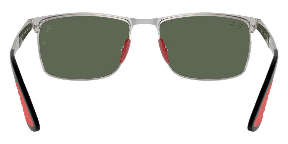 Ray-Ban RB3726M Scuderia Ferrari F06071 57 - Black on Silver / Dark Green #id:rb3726mf06071_s:102115