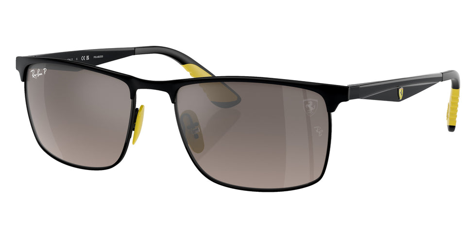 Ray-Ban RB3726M Scuderia Ferrari F0885J 57 - Black on Black / Gray Mirrored Polarized #id:rb3726mf0885j_s:104105
