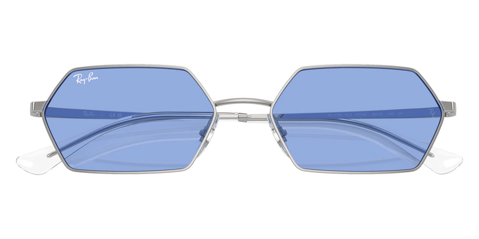 Ray-Ban RB3728 Yevi 003/80 55 - Silver / Blue #id:rb372800380_s:100125