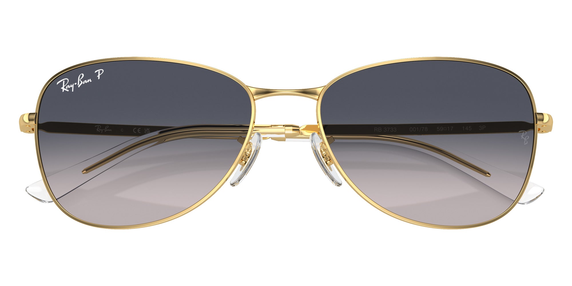 Ray-Ban RB3733 001/78 59 - Arista Gold / Blue Polarized #id:rb373300178_s:102125