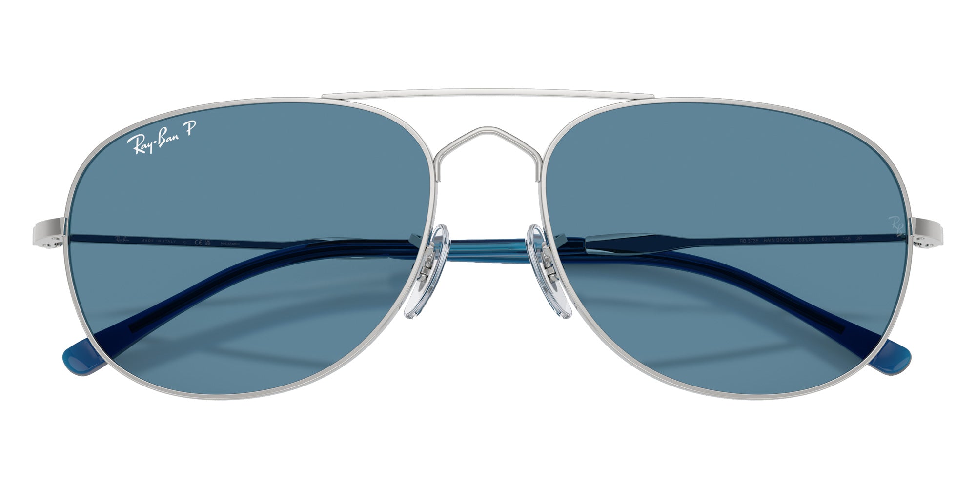 Ray-Ban RB3735 Bain Bridge Chromance 003/S2 60 - Silver / Polarized Blue #id:rb3735003s2_s:100125