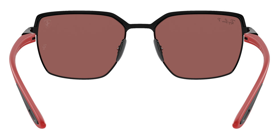 Ray-Ban RB3743M Scuderia Ferrari F102H2 58 - Black on Black / Purple and Silver Mirrored Polarized #id:rb3743mf102h2_s:100115