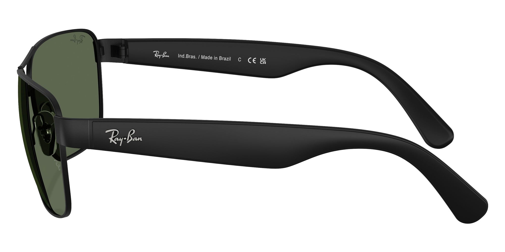 Ray-Ban RB3745L 006/71 63 - Matte Black / Dark Green #id:rb3745l00671_s:100110