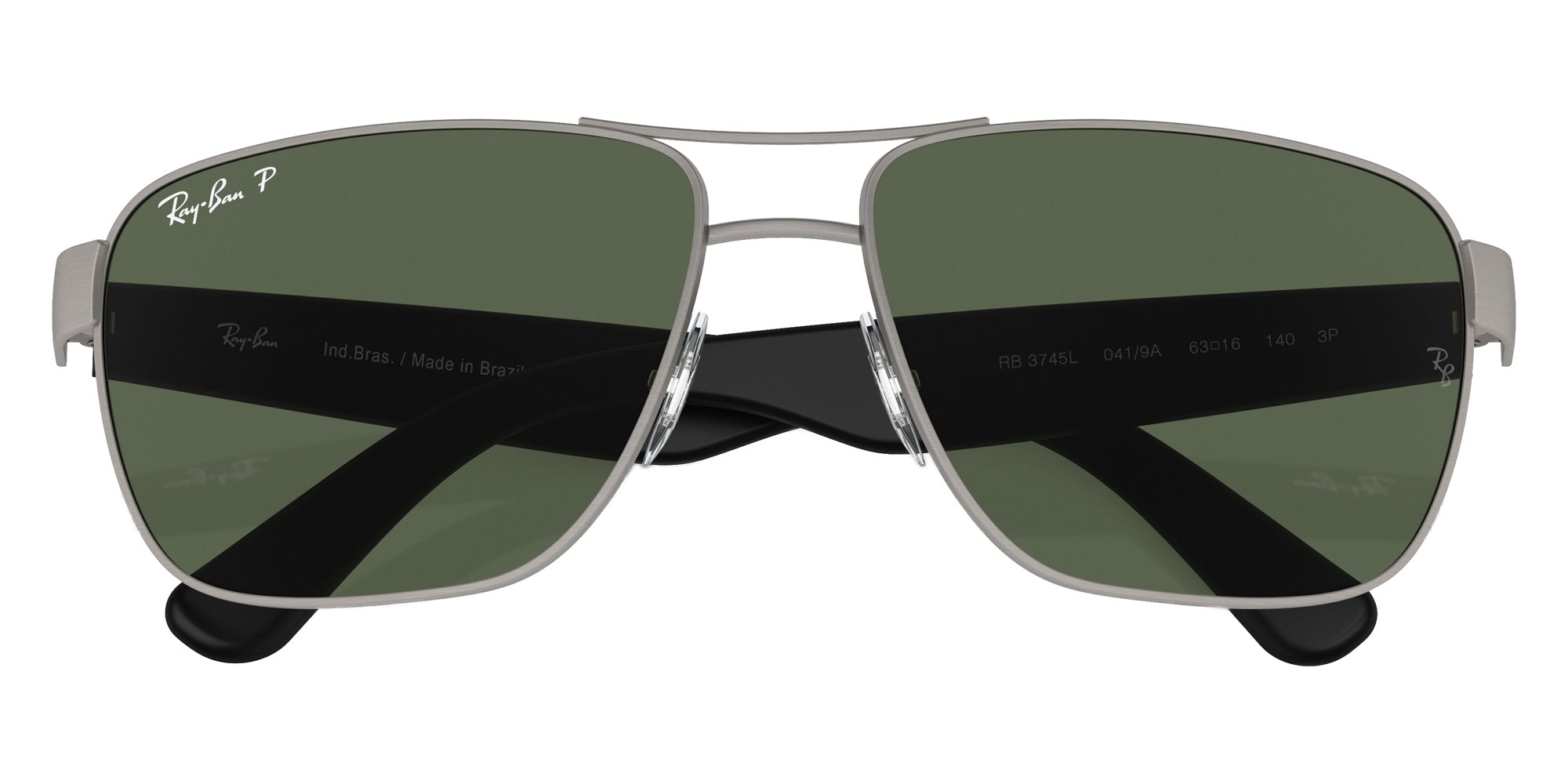 Ray-Ban RB3745L 041/9A 63 - Brushed Gunmetal / Dark Green Polarized #id:rb3745l0419a_s:108125