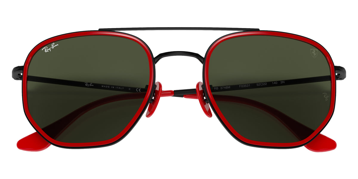 Ray-Ban RB3748M Scuderia Ferrari Collection F03531 52 - Black / G-15 Green #id:rb3748mf03531_s:100125