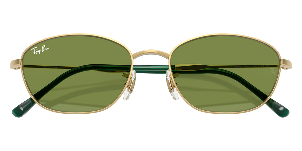 Ray-Ban RB3749 001/4E 55 - Arista Gold / Green #id:rb37490014e_s:100125