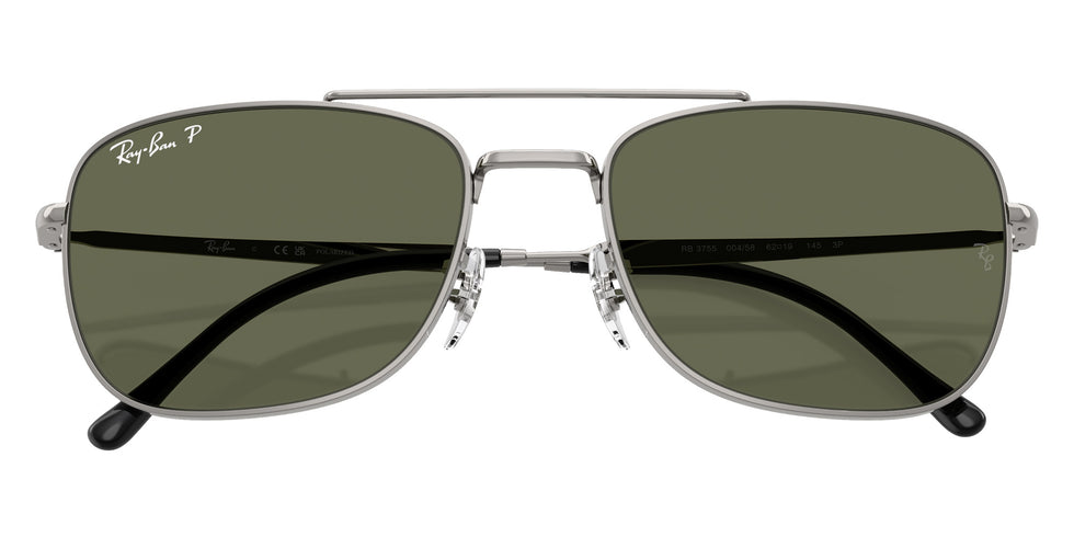Ray-Ban RB3755 004/58 59 - Gunmetal / Green Polarized #id:rb375500458_s:104125
