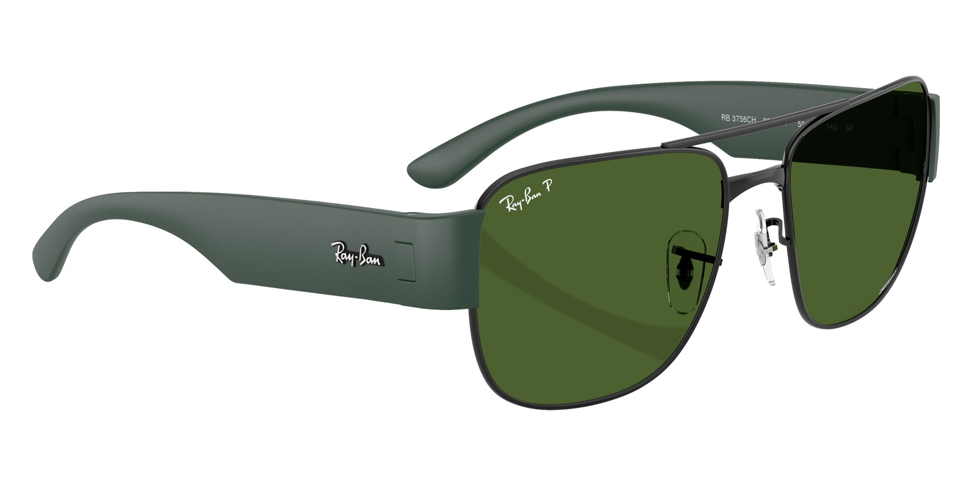 Ray-Ban RB3756CH Chromance 9269P1 56 - Black / Polarized Dark Green #id:rb3756ch9269p1_s:106120