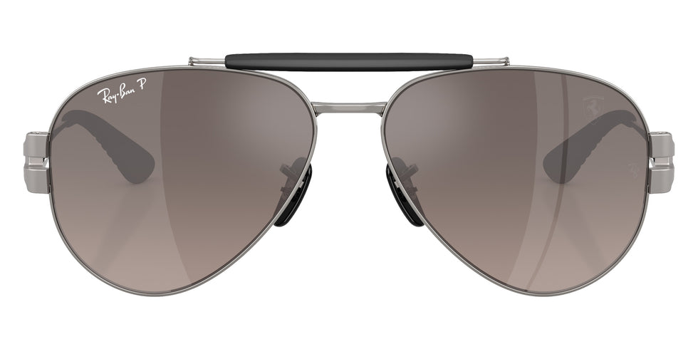 Ray-Ban RB3762M Scuderia Ferrari Chromance F1245J 58 - Gunmetal / Gray Gradient Polarized Mirrored #id:rb3762mf1245j_s:100100