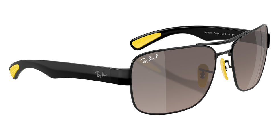 Ray-Ban RB3763M Scuderia Ferrari Chromance F1205J 64 - Black / Gray Mir Gray Gradient Polarized Mirrored #id:rb3763mf1205j_s:100120