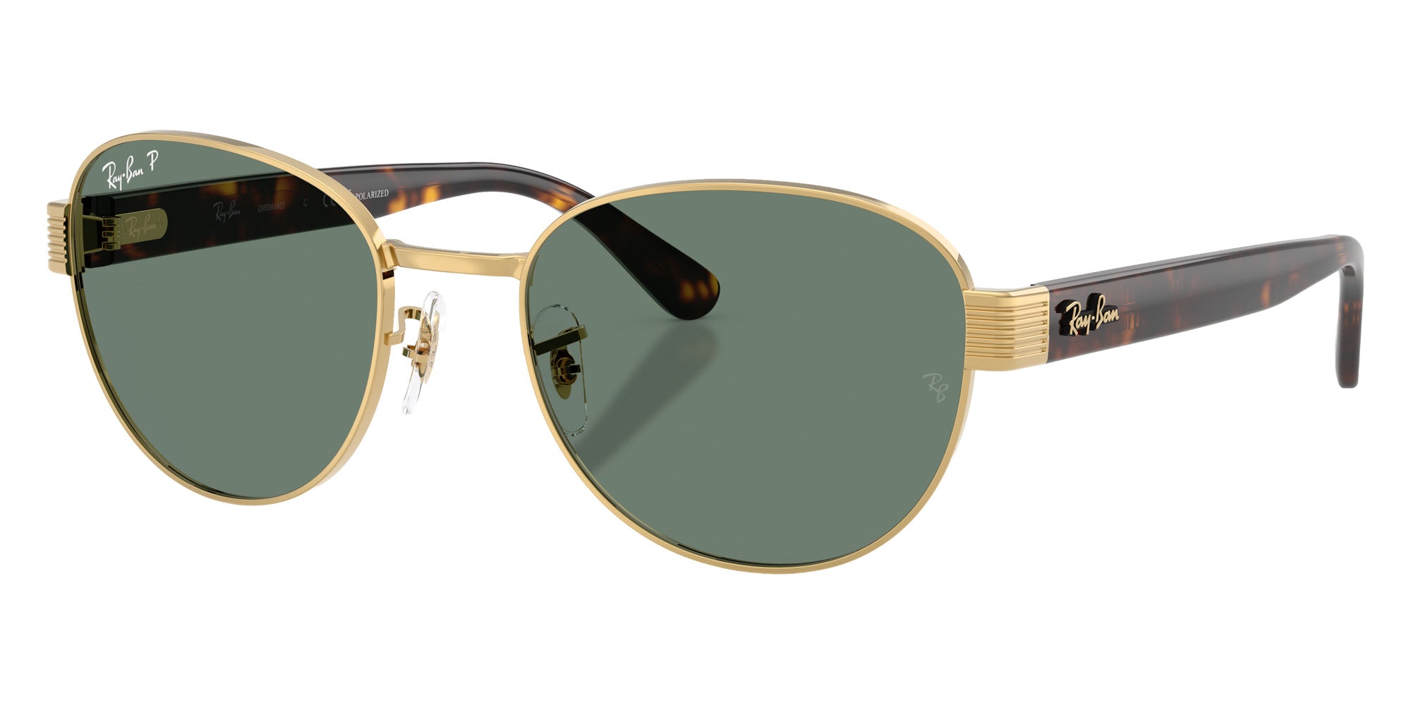 Ray-Ban RB3766CH Chromance 001/O9 56 - Arista Gold / Polarized Gray #id:rb3766ch001o9_s:100105