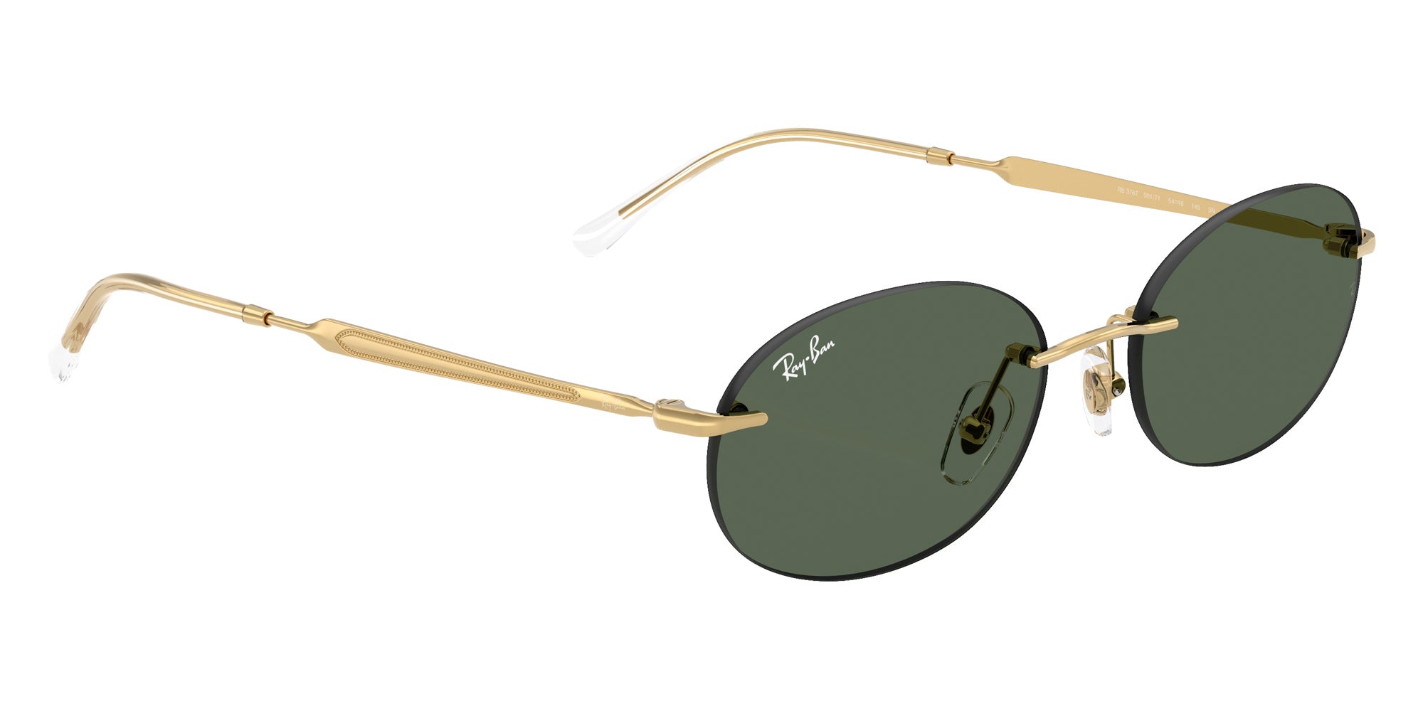 Ray-Ban RB3767 001/71 54 - Arista Gold / Dark Green #id:rb376700171_s:104120
