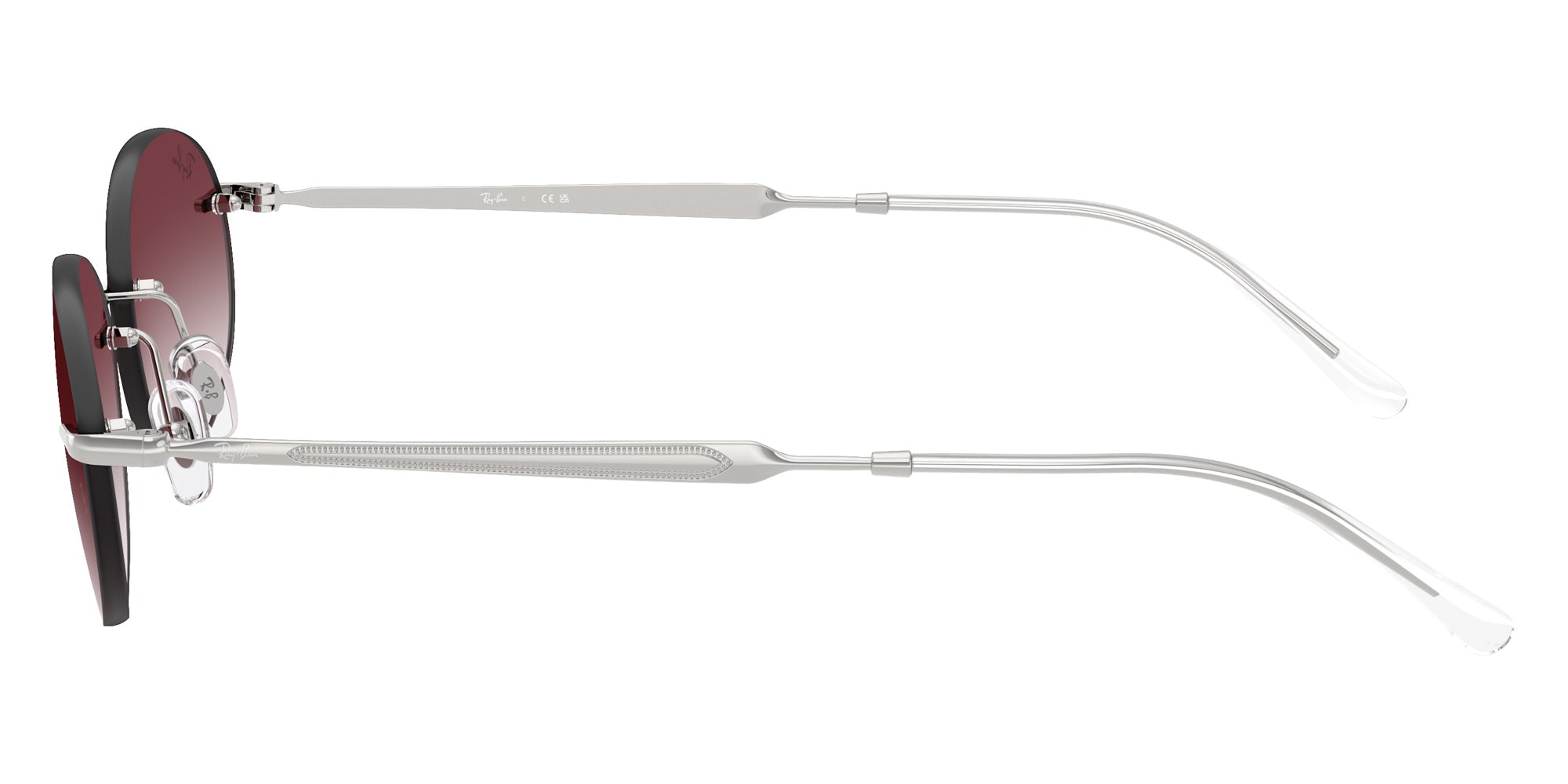 Ray-Ban RB3767 003/8H 54 - Silver / Clear Gradient Dark Violet #id:rb37670038h_s:108110