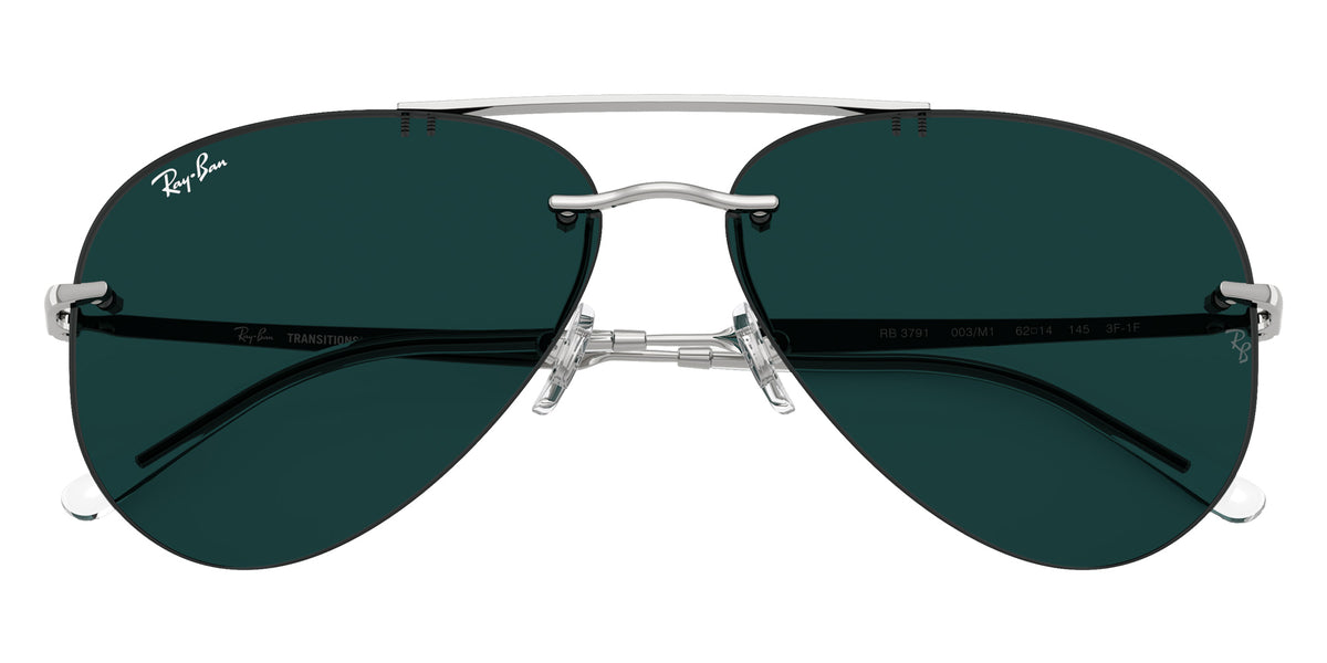 Ray-Ban RB3791 Transitions�� Color Touch��� Lenses 003/M1 59 - Silver / Emerald Photochromic #id:rb3791003m1_s:108135