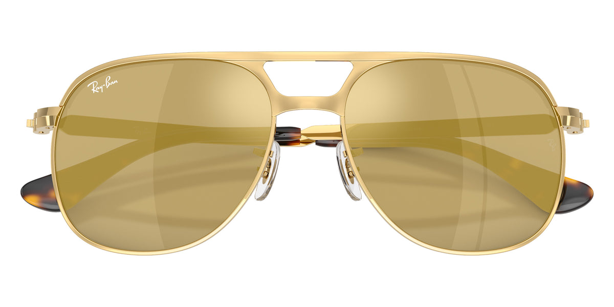 Ray-Ban RB3793 Bill Max 001/93 56 - Arista / Light Brown Mirrored Gold #id:rb379300193_s:104125